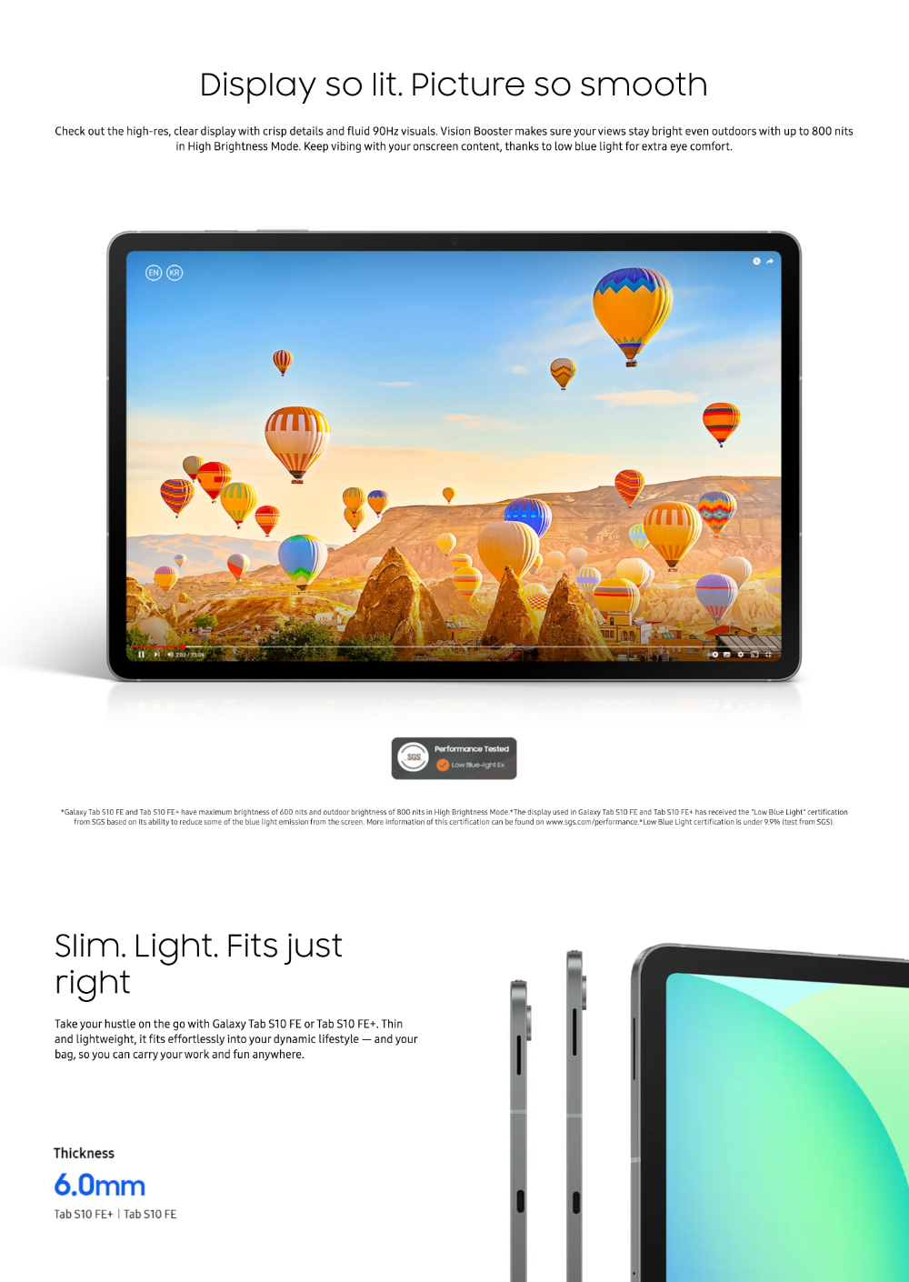 SAMSUNG Galaxy Tab S10 FE WiFi / 5G Tablet (12GB RAM + 256GB ROM ...