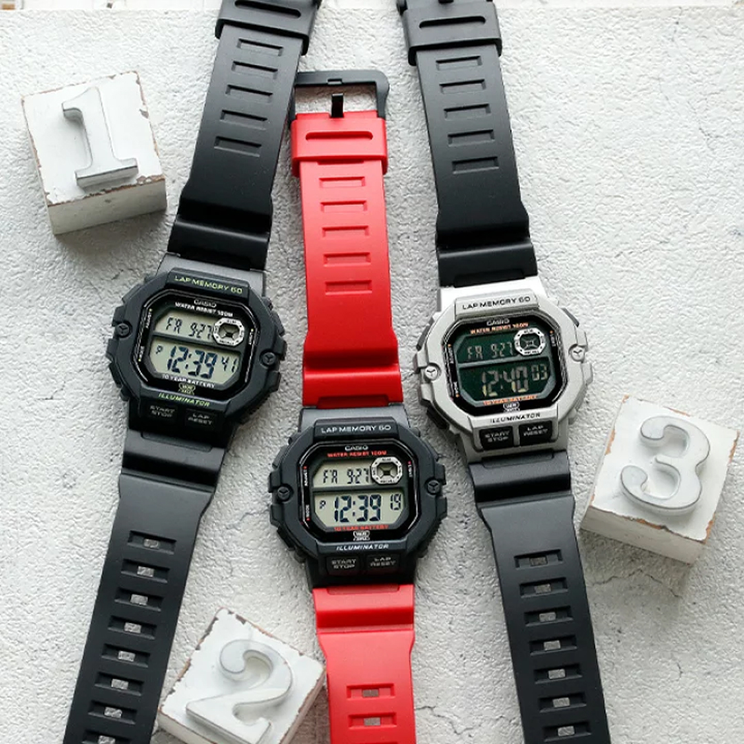 Casio Lap Memory Men Watch WS-1400H | Shopee Malaysia