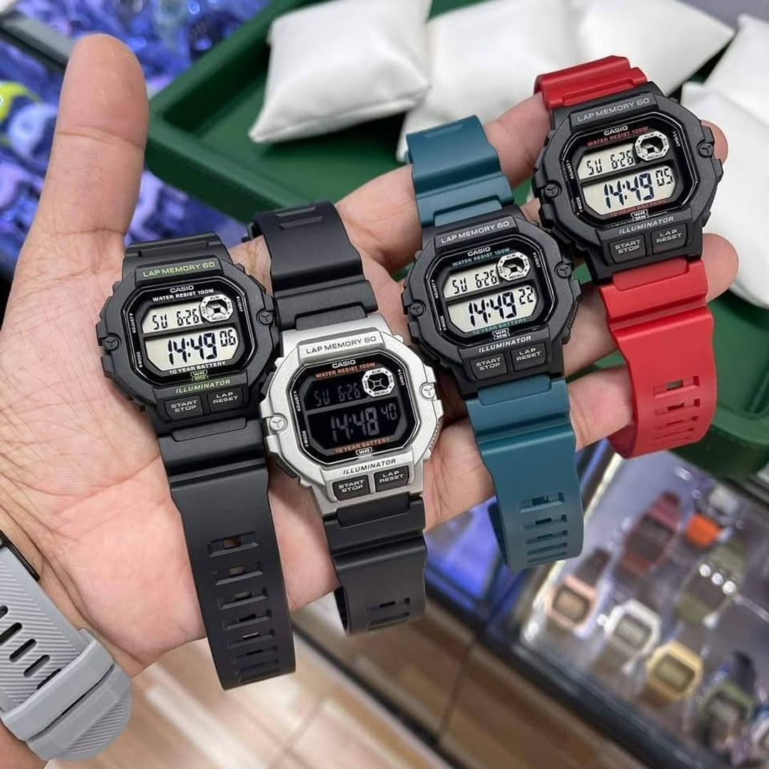 Casio Lap Memory Men Watch WS-1400H | Shopee Malaysia