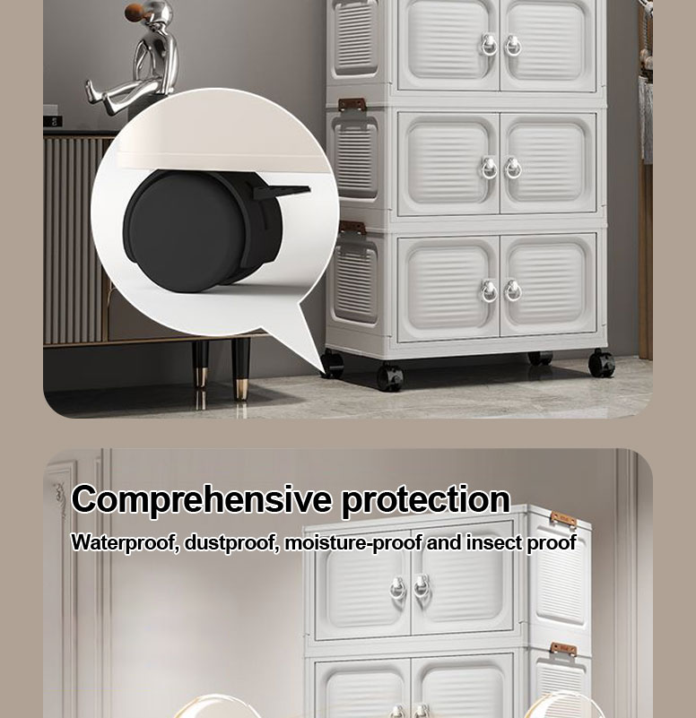 Cabinet Storage Drawer Pintu Box Foldable For Clothes Plastic Clothes ...