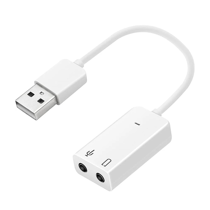7.1 Channel USB Mini Portable Sound Card 3.5mm Laptop PC Headphone ...