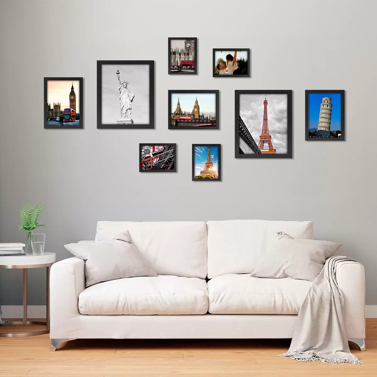 4R 6R A4 A3 Photo Wooden Frame Picture Frame Wall Mounted Home Deco ...