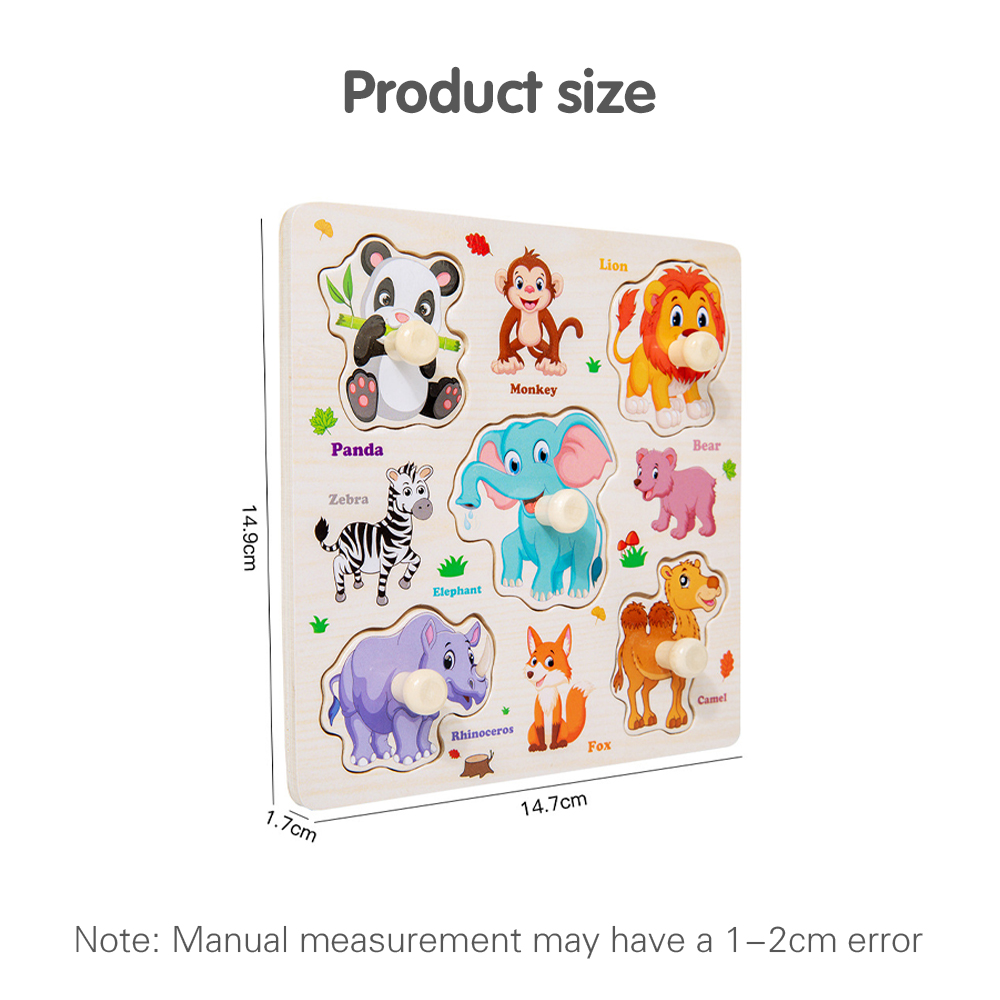 LAKOE Kids Baby Wooden Educational Jigsaw Puzzle Kids Early Education ...