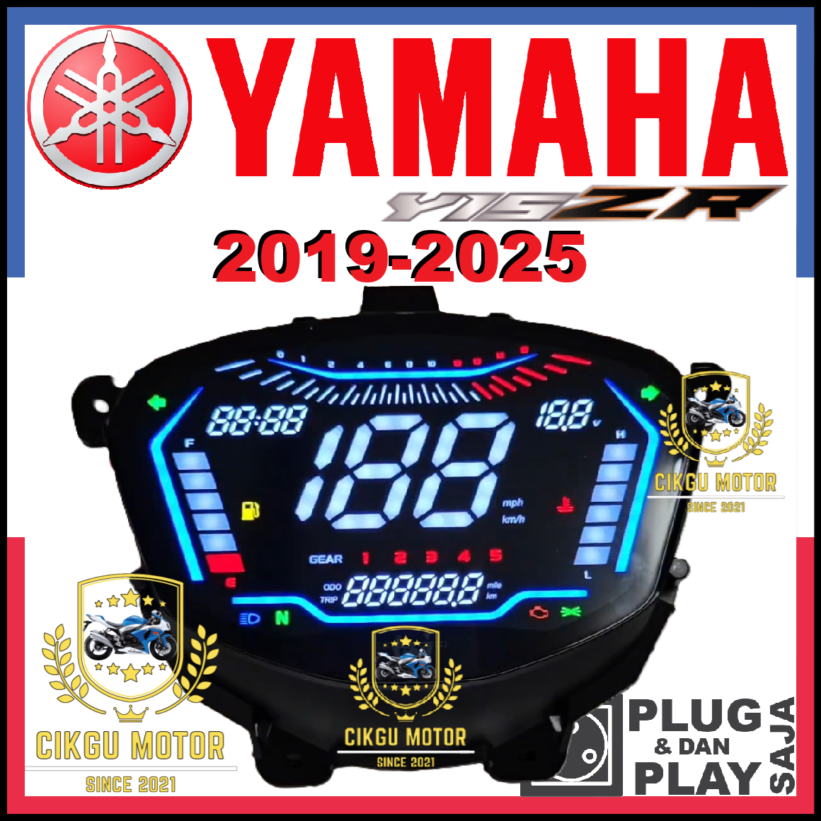 YAMAHA Y15ZR V2 YSUKU DIGITAL METER Terbaru 2025 100% PNP #CIKGU MOTOR ...