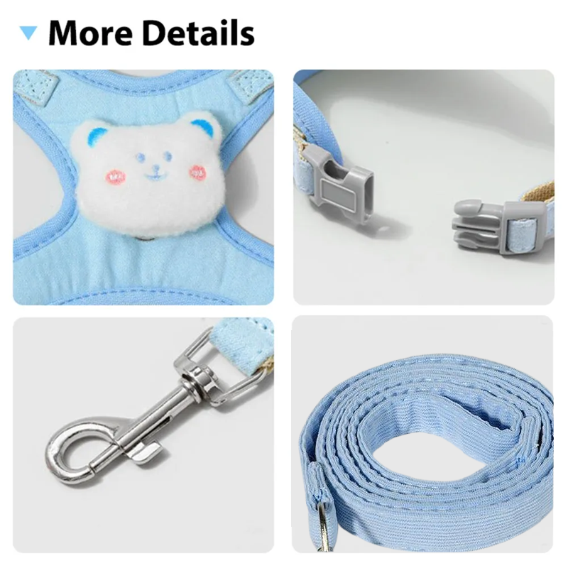 [MEOWLY] Cat Traction Vest Rope Bear Rabbit Pet Harness Leash ...