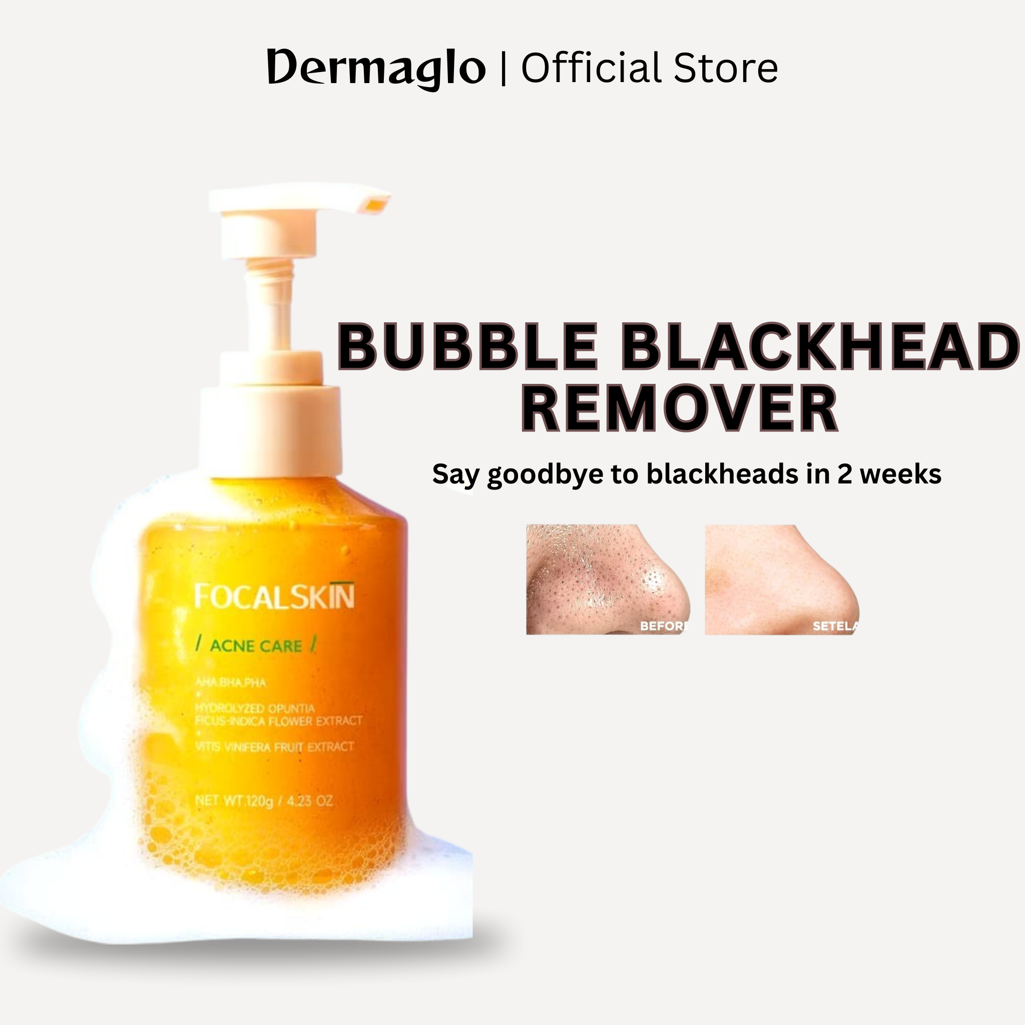 Focalskin AHA BHA PHA Bubble Cleanser Facial Wash Gentle Cleanser ...