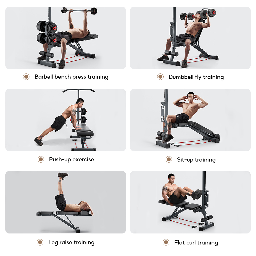 OneTwoFit Multi-function Dumbbell Bench Pull Down Trainning Machine ...