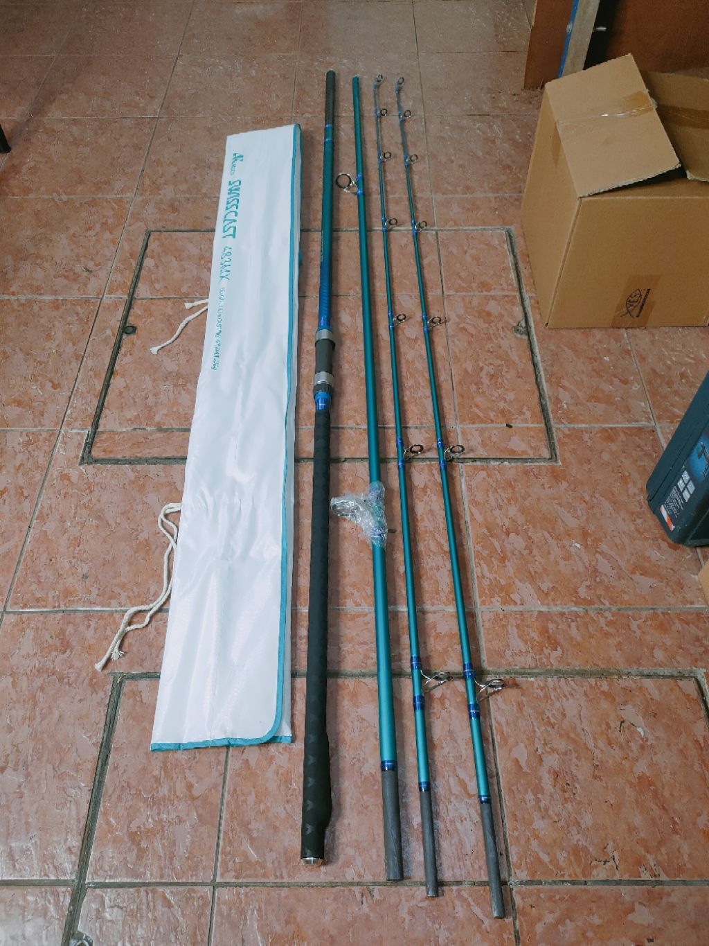 Joran Pantai AK Master swisscast Surf Rod Percuma Top part, Free pit ...