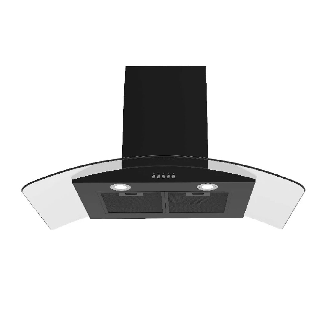 Midea Hud Dapur Kaca Melengkung - Cooker Hood Curve Glass (90cm/1400m³ ...