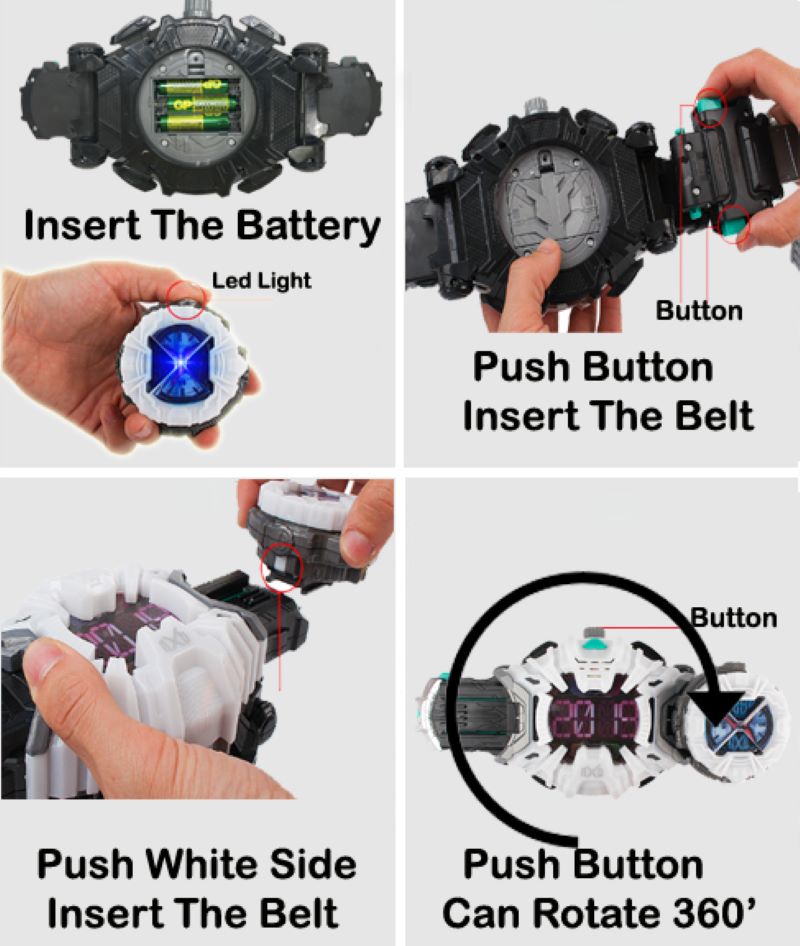 TENG XING LM Brand Kamen Rider Zio DX Belt Henshin ZI-O Belt With Ride ...