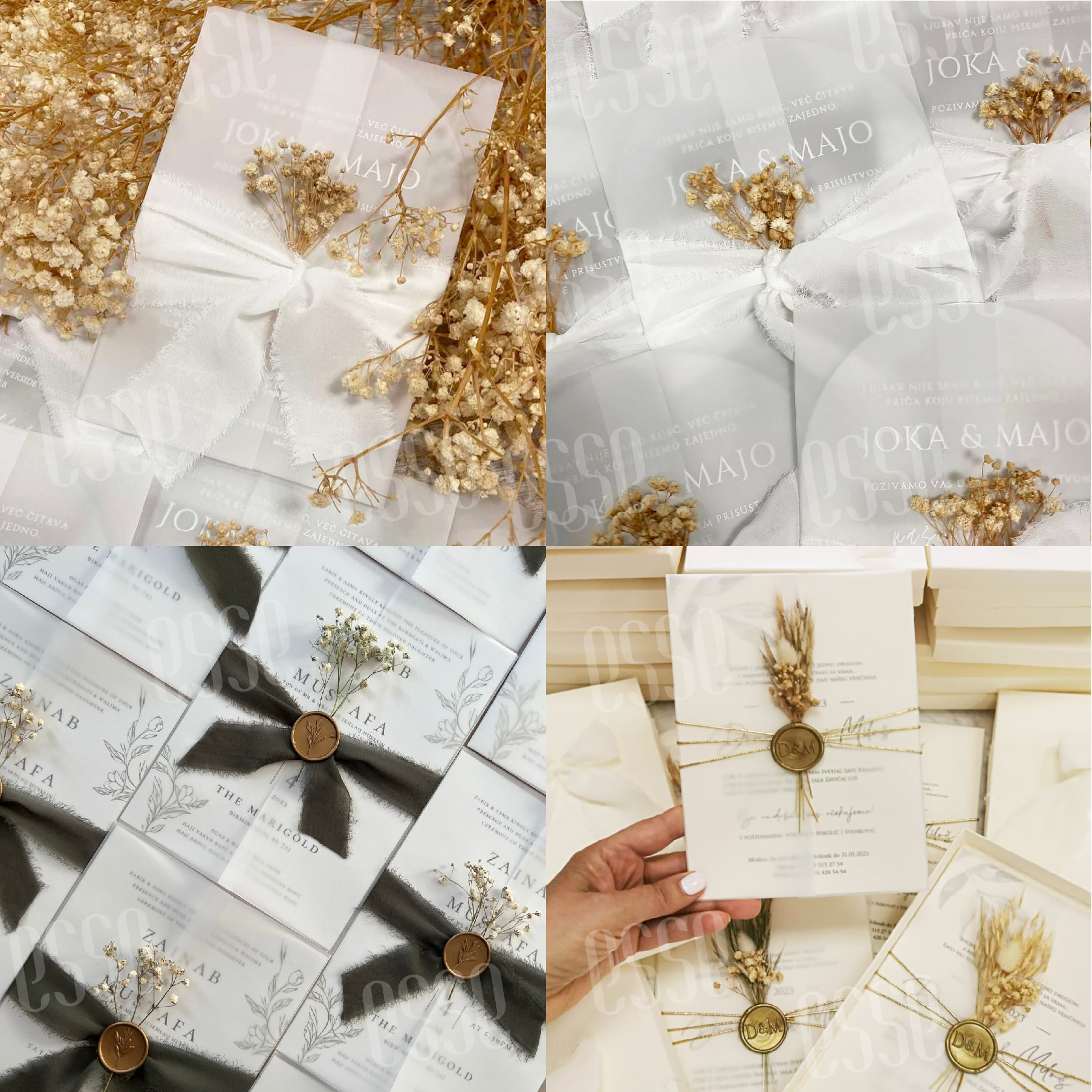 𝔼𝕊𝕊𝔼 [25/50/100pcs] A5 A6 Vellum Paper Envelope Invitation Pre-folded ...