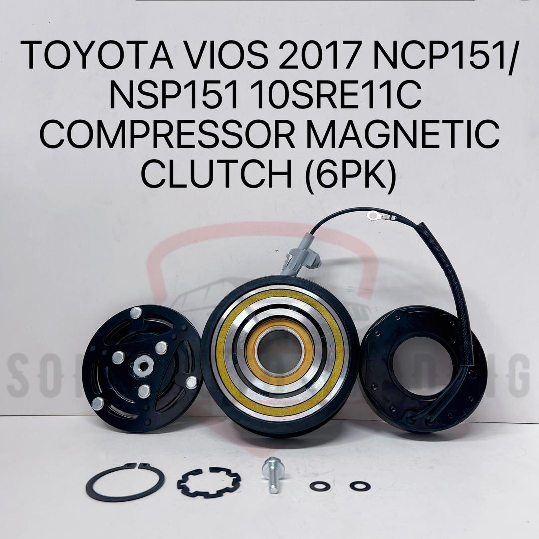TOYOTA VIOS 2017 NCP151/NSP151 10SRE11C COMPRESSOR MAGNETIC CLUTCH (6PK ...