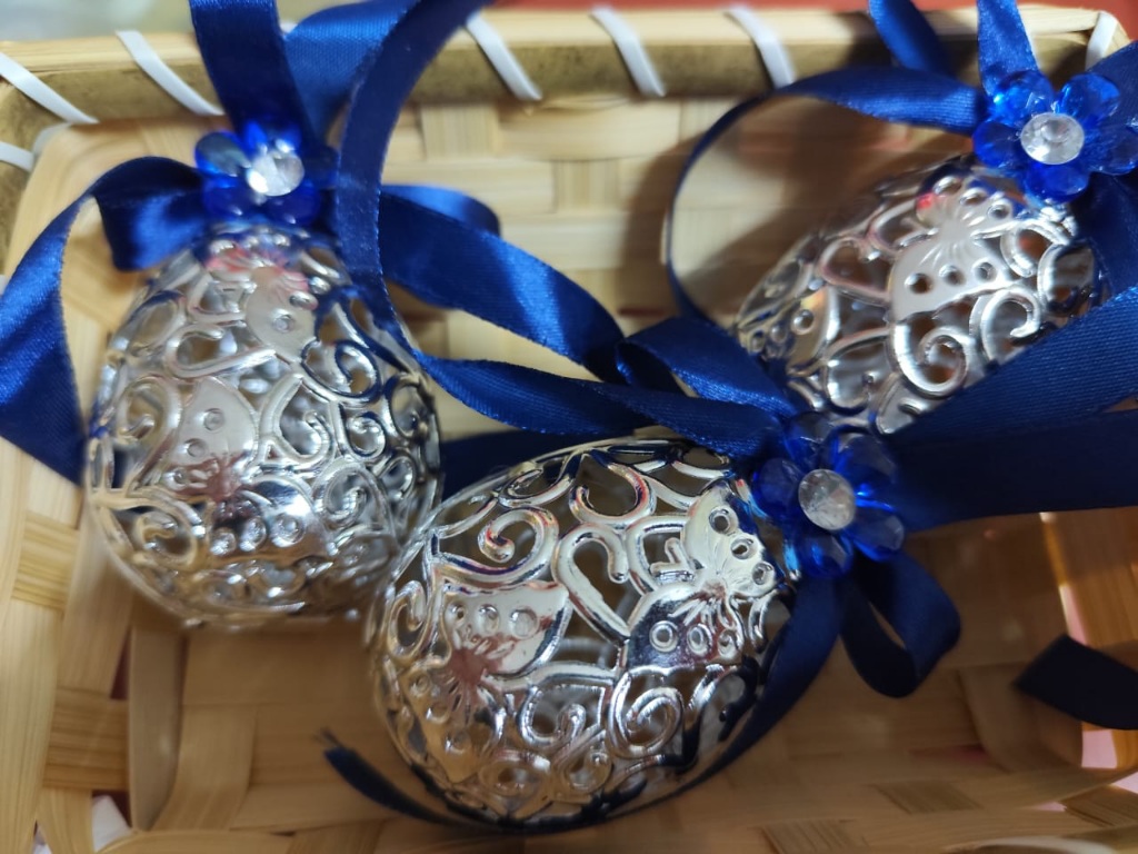 0037 50pcs bunga telur gantung doorgift premium hanging egg flowers ...