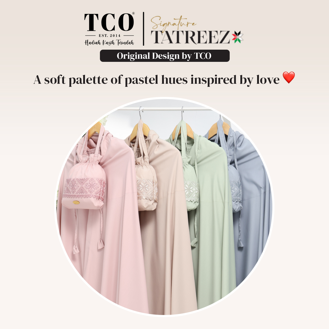 Telekung TCO Signature Tatreez - Exclusive Premium Lace Telekung ...