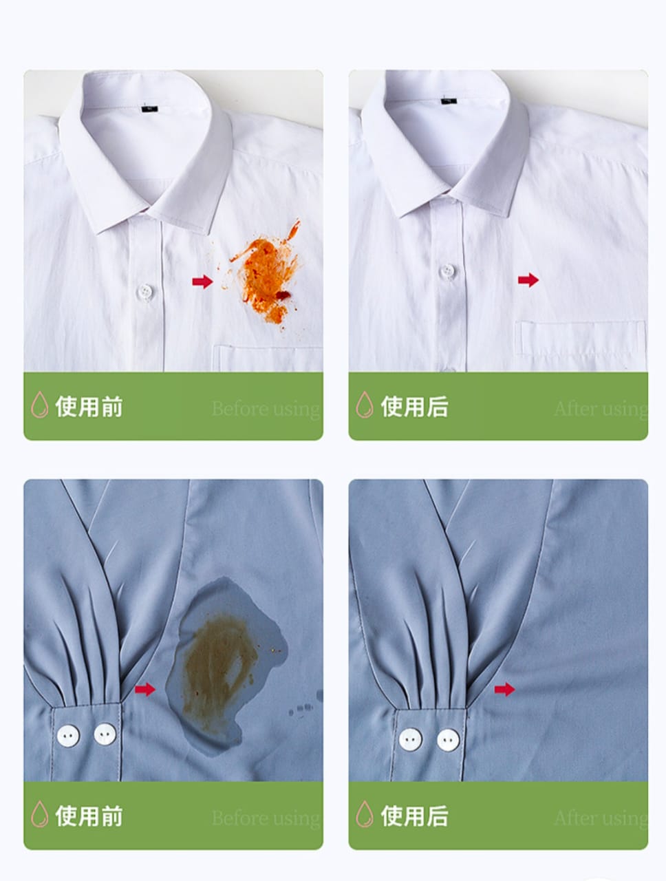 260g BioEnzyme Clothes Bubble Powder Stain Removal Yellow Stain