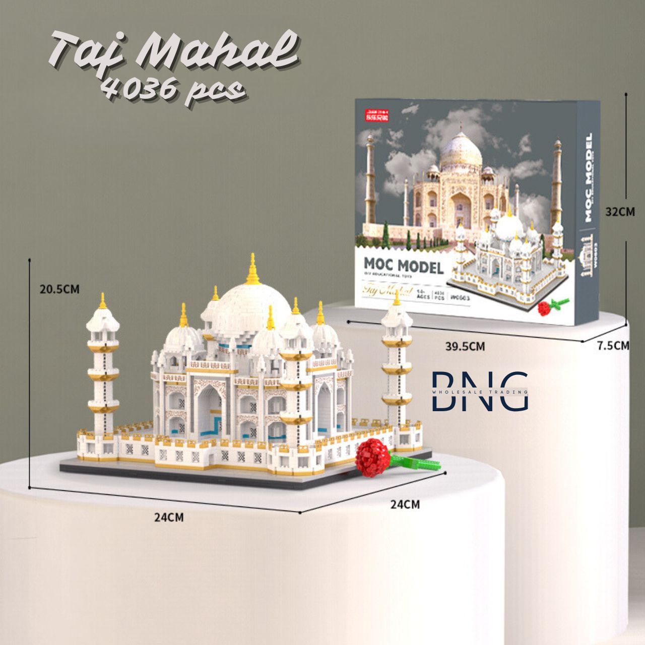 Taj Mahal 4036 Pcs Mainan Blok Bangunan Yang Mantap Dan Unik Sesuai ...