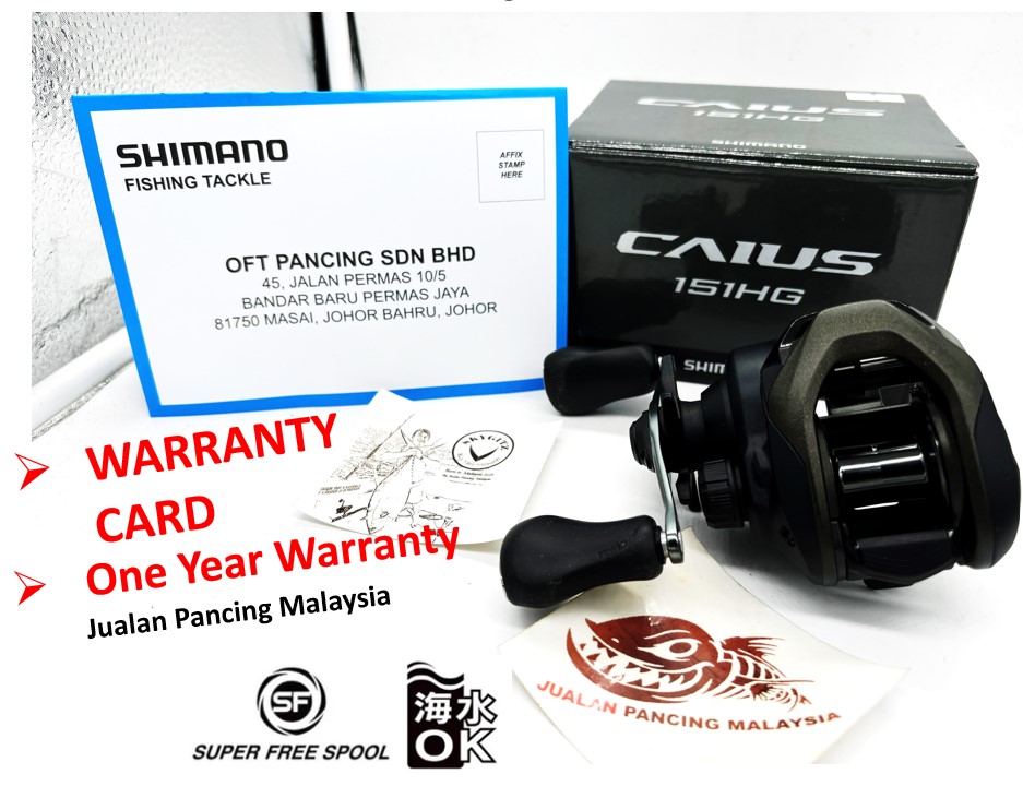 SHIMANO 2024 CAIUS 151HG SW saltwater CASTING FISHING REEL, 100