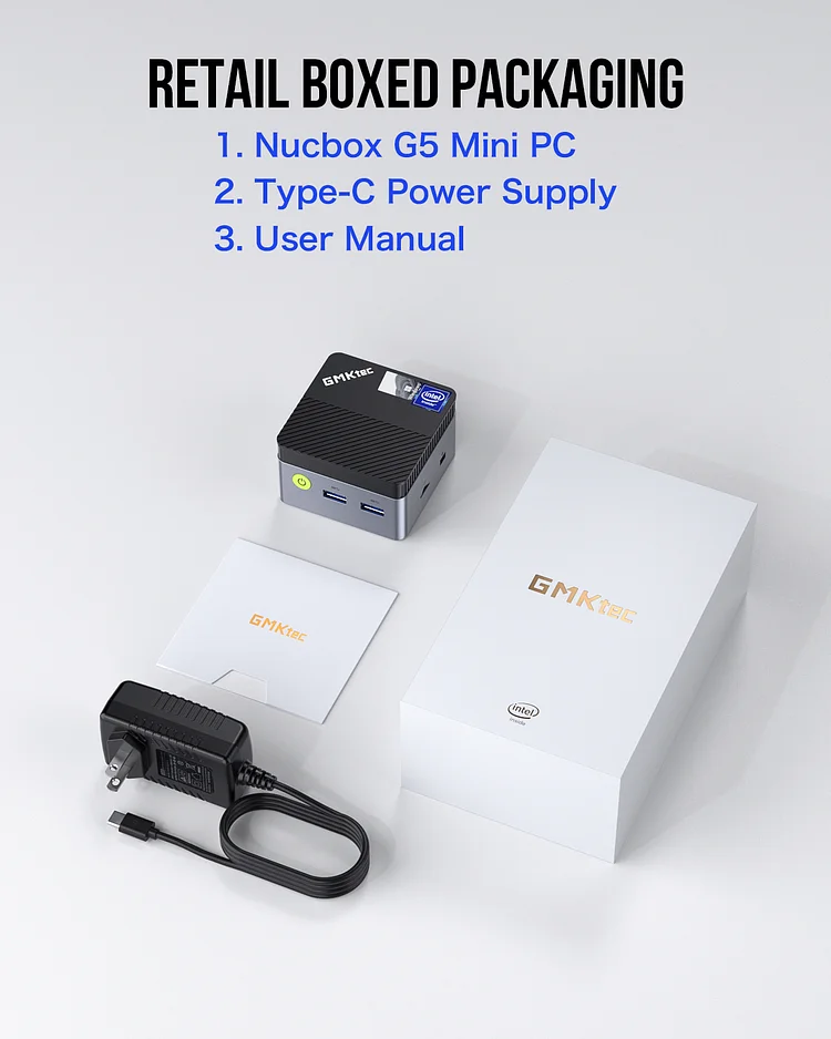GMKTec G5 Windows Mini PC 12GB DDR5 RAM 2TB SSD Desktop PC Computer ...
