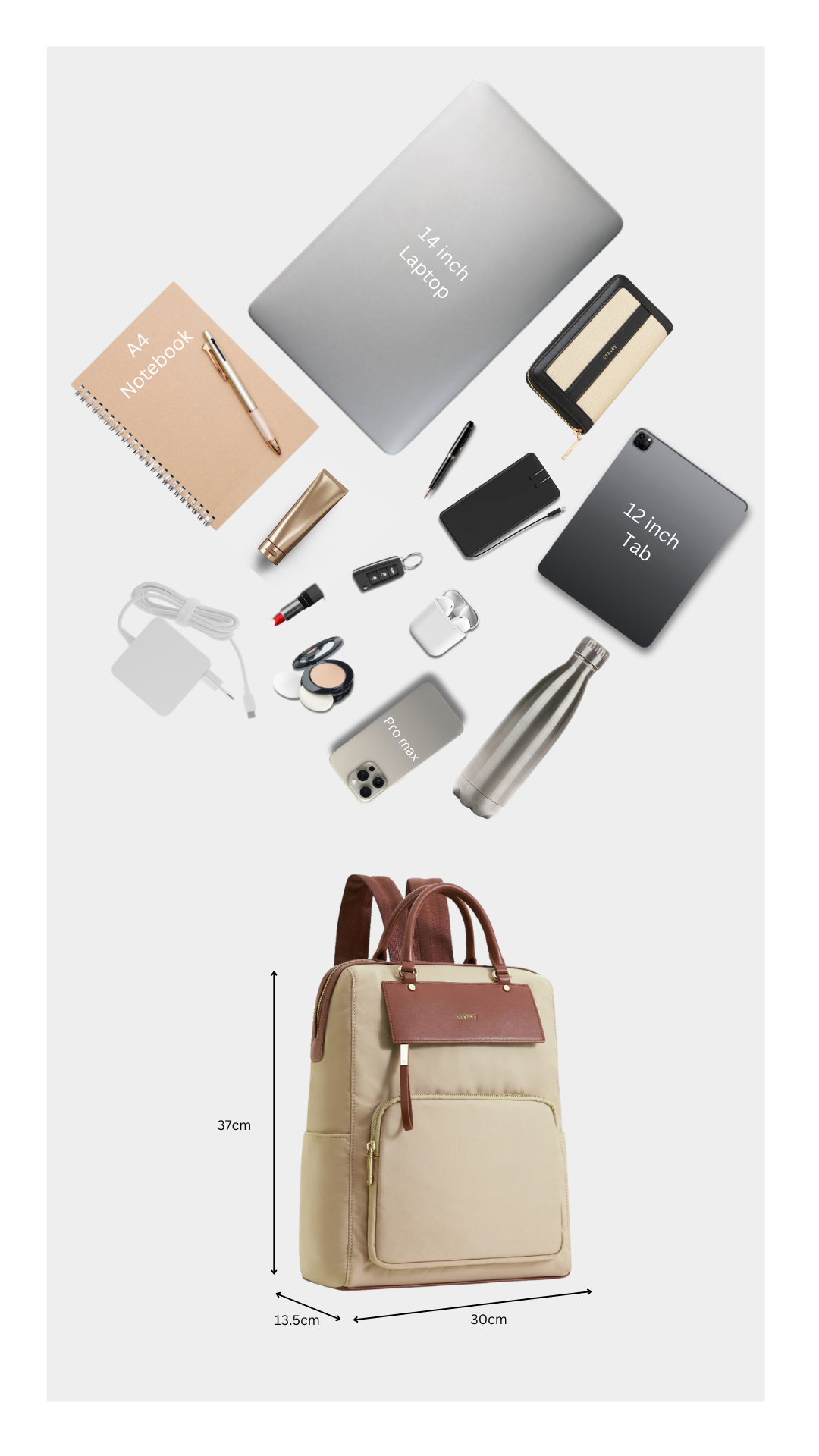 Tracey Lite Space Camper Backpack For 14-Inch MacBook/Laptop | Shopee ...