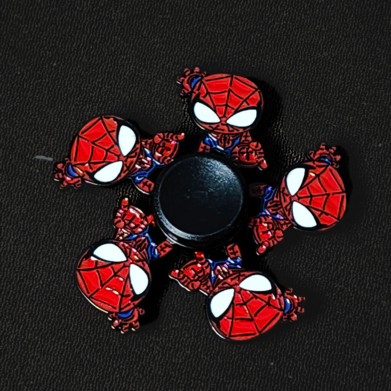 Cartoon Metal spinner toy Fidget Spinner Kartun Marvel Lokso Ultraman ...