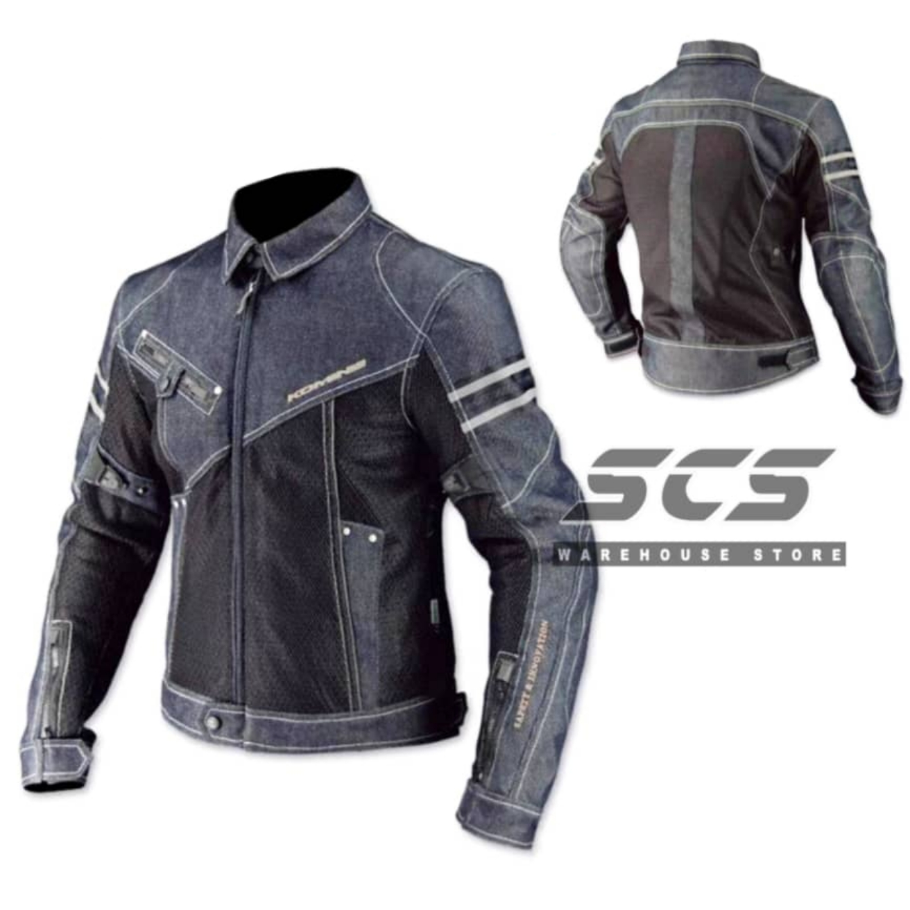 Jacket Jean Fashion Motorcycle Riding Jacket Unisex Baju Motor ...