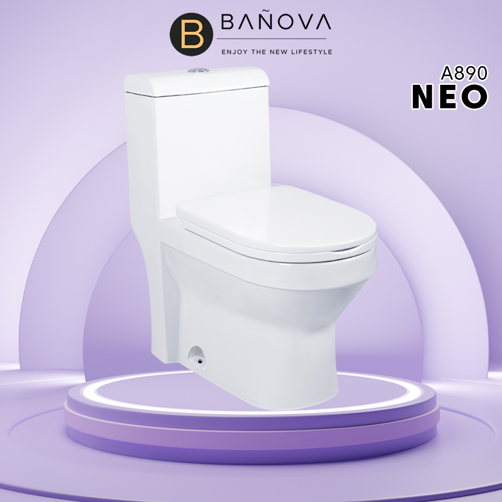 [Limit to 1 Unit Per Order] BANOVA NEO - A890 One Piece WC Toilet Bowl ...