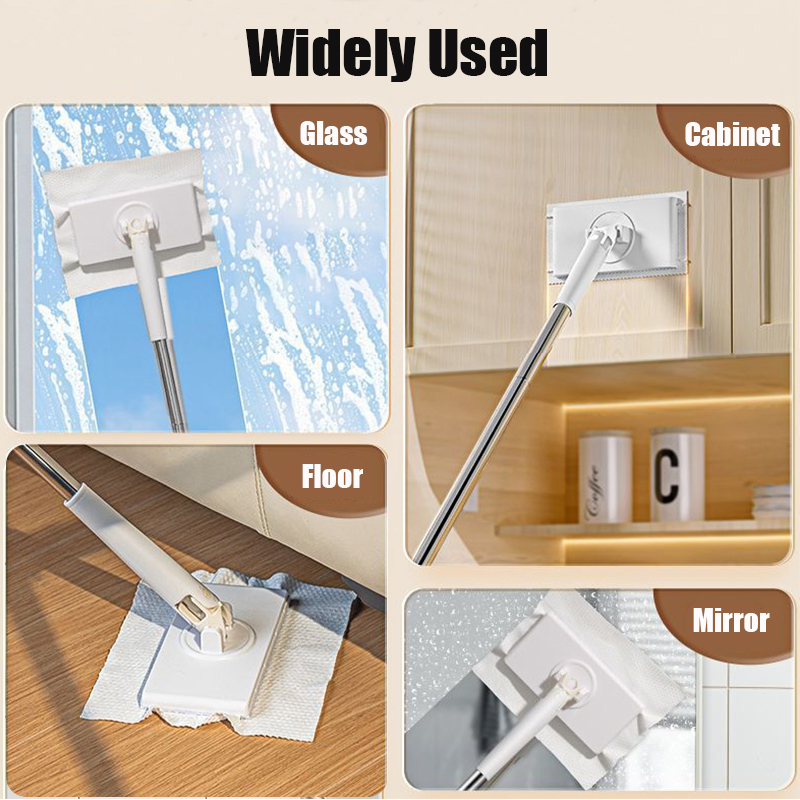 Flat Mop Mini Dust Cleaning Mop Hands-Free Automatic Cloth Changing ...