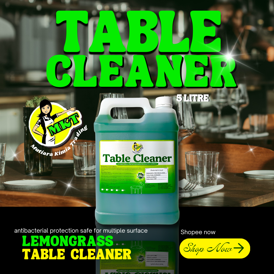 5L Concentrated Table Cleaner for dining are and restaurant lemongrass ...