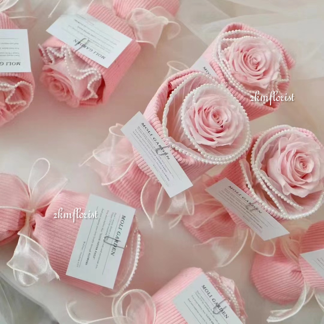 (4.5M) 4CM PEARL RIBBON Reben Riben Gift Satin fish tail Organza Flower ...