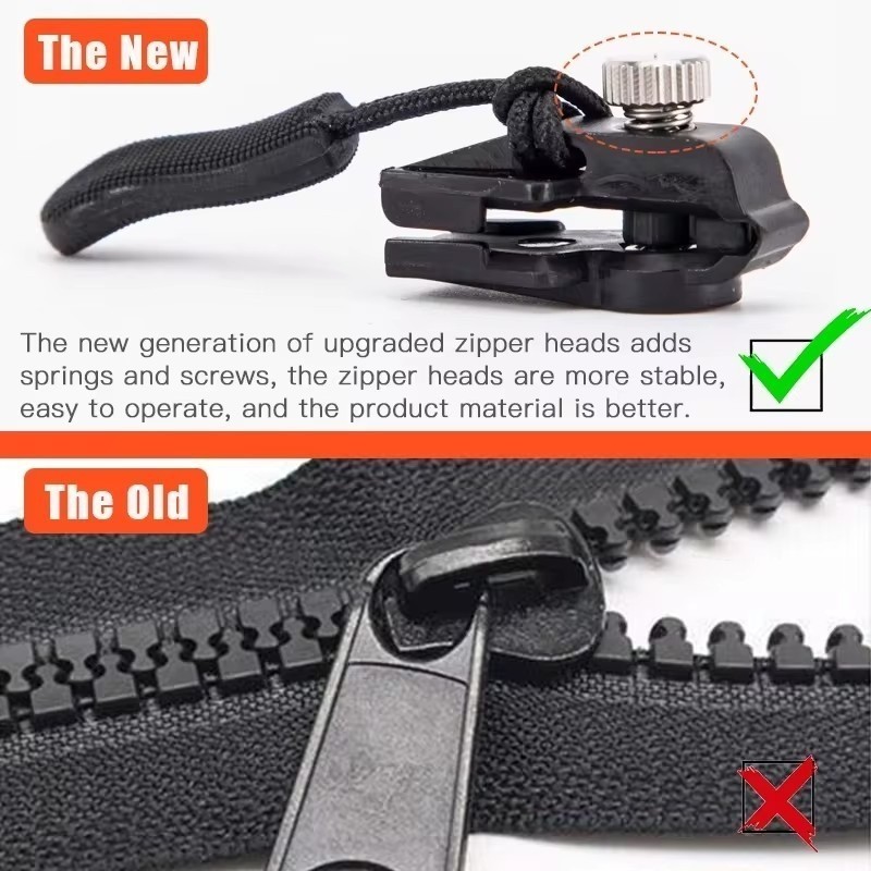 Universal Instant Zipper For Jacket Luggage Bag Replacement Zipper ...
