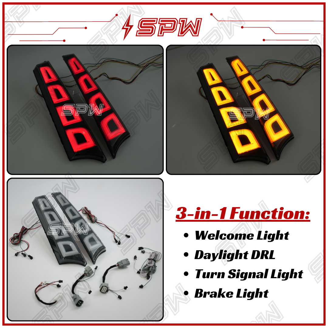 Toyota Vellfire (2015-2022) Modellista Tail Lamp Tail Light Pillar LED ...