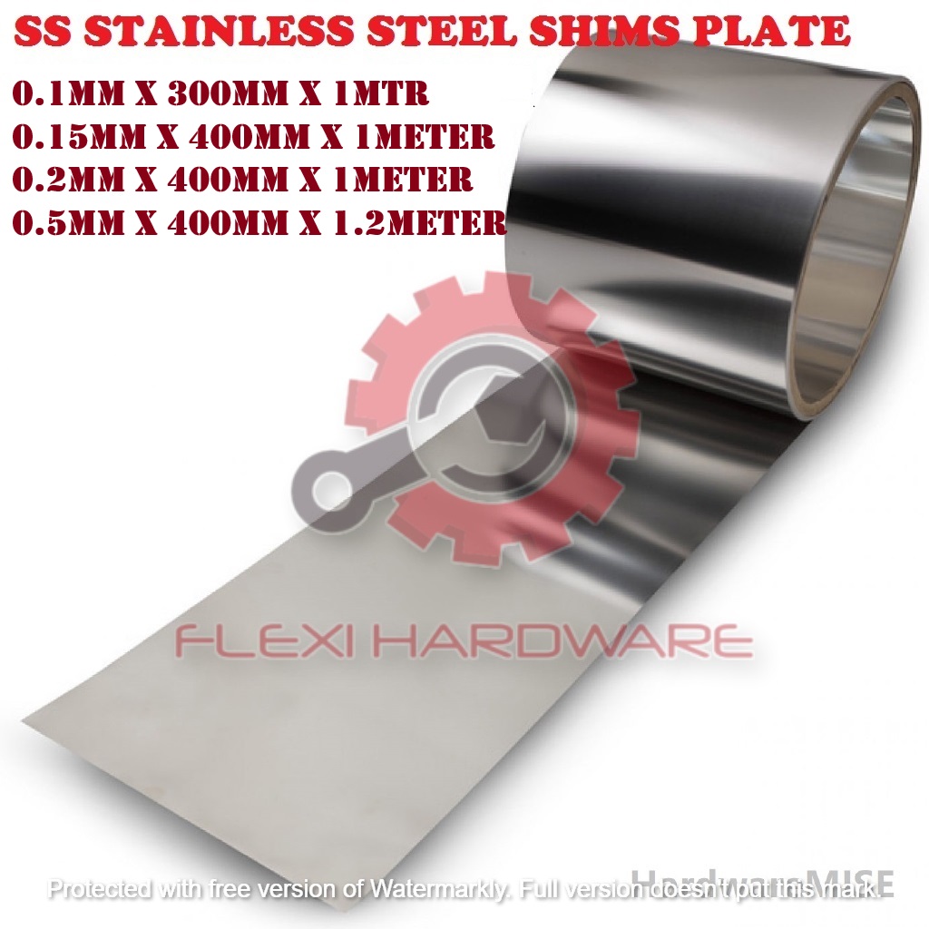 0.1mm / 0.15mm / 0.2mm / 0.5mm Stainless Steel Shim Plate SS 304 SS304 ...