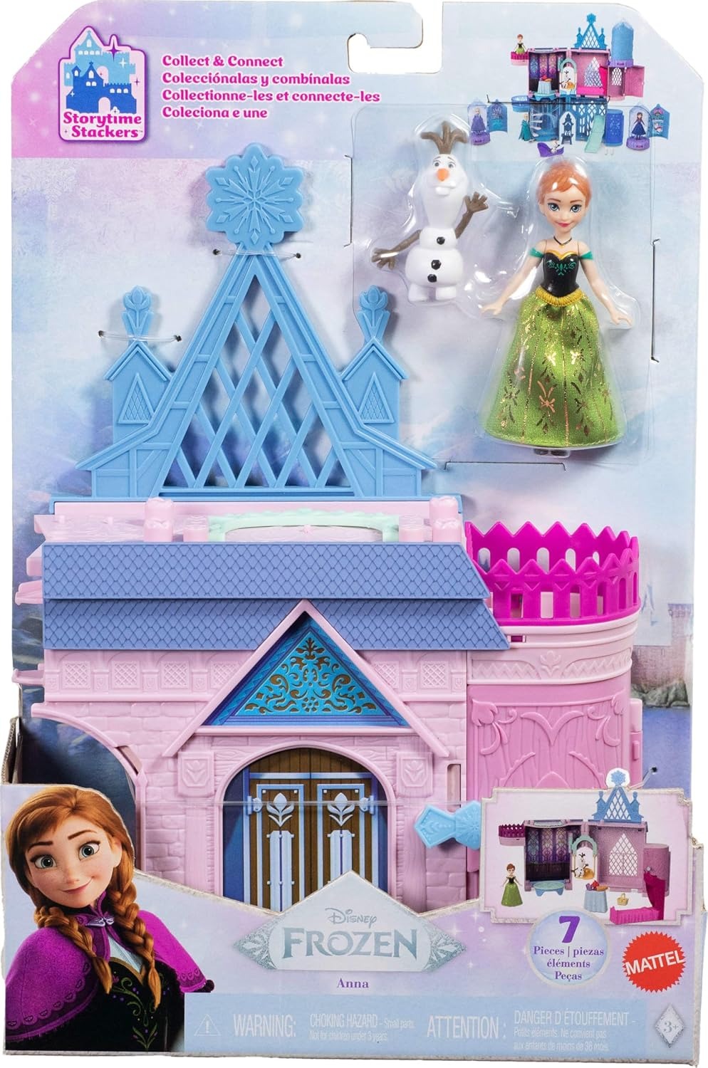 Disney Frozen Storytime Stackers Playset, Anna’s Arendelle Castle ...
