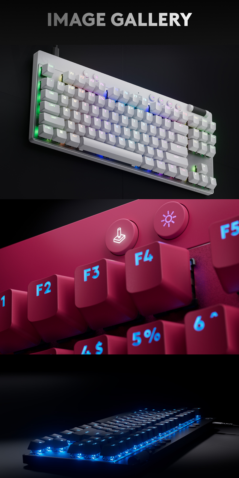 Logitech G PRO X TKL RAPID tenkeyless gaming keyboard with Magnetic ...