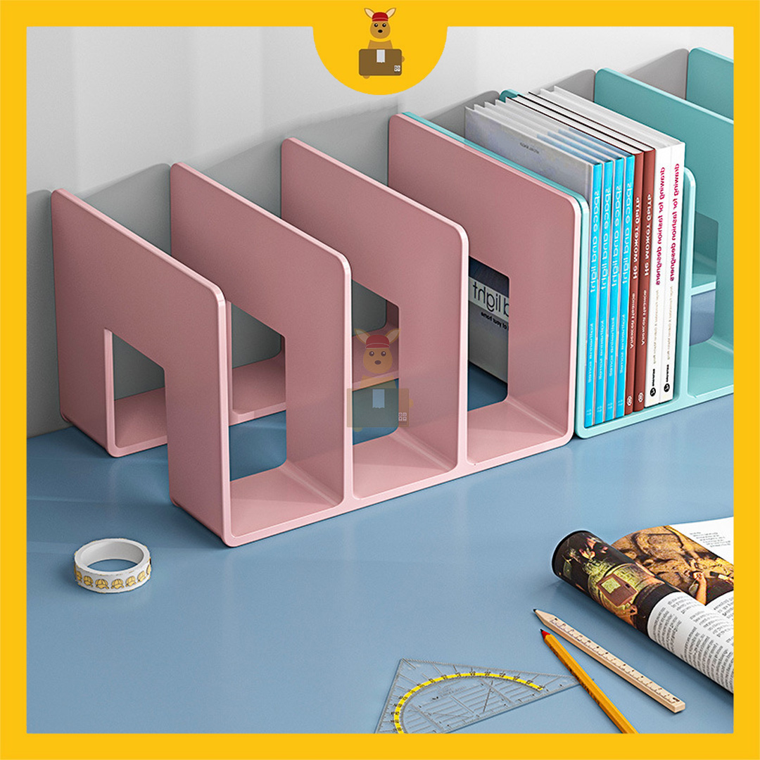 3 / 4 Grids Thicken Bigger Plastic Book Stand Large Capacity Book ...