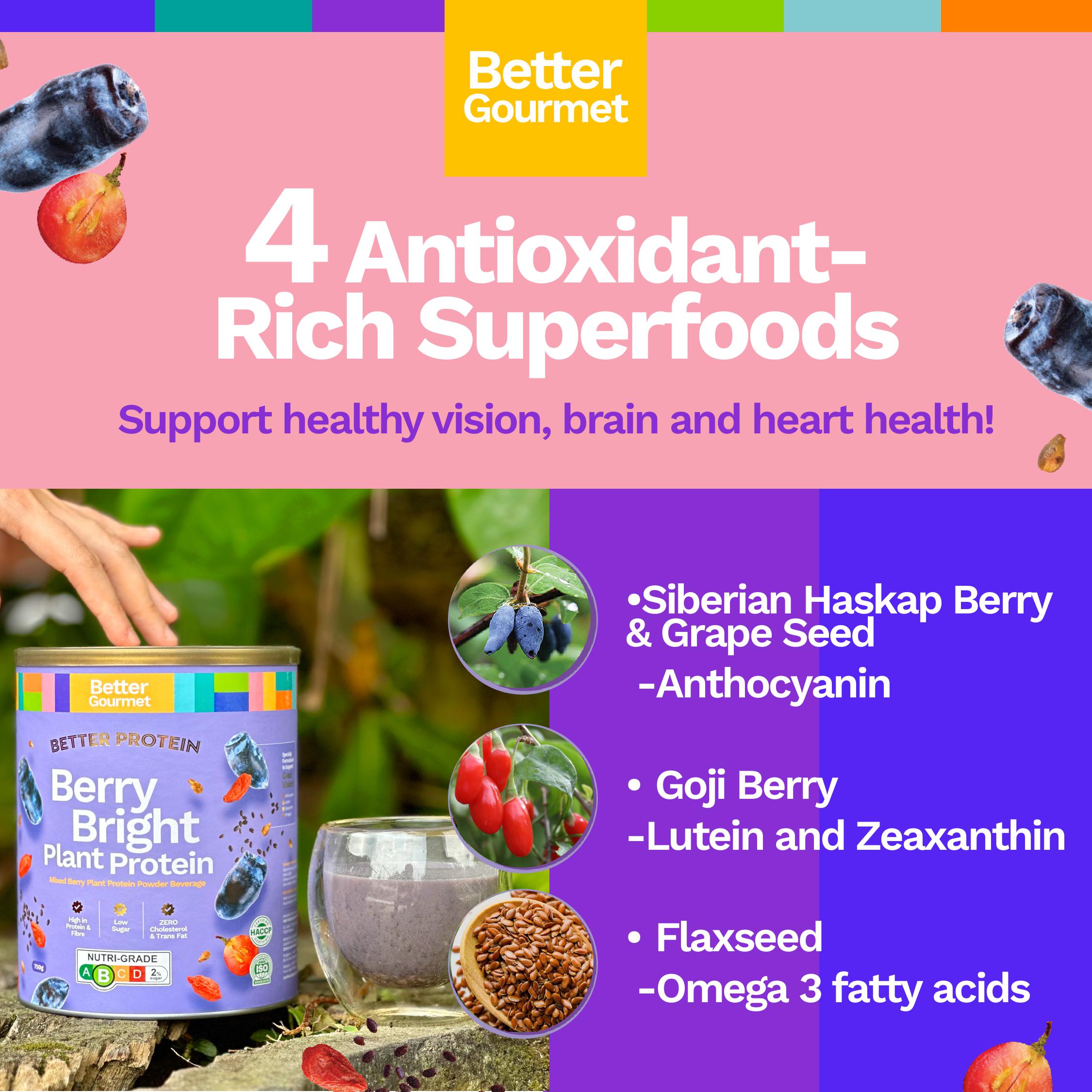 Better Gourmet Haskap Bright Plant Protein 750g | Shopee Malaysia