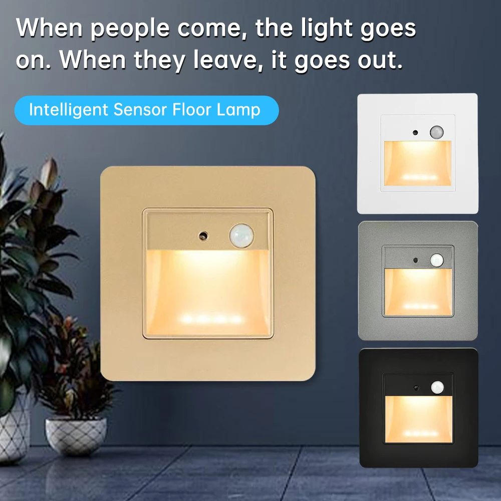 Motion Detector Sensor Led Stair Light Infrared Human Body Induction ...
