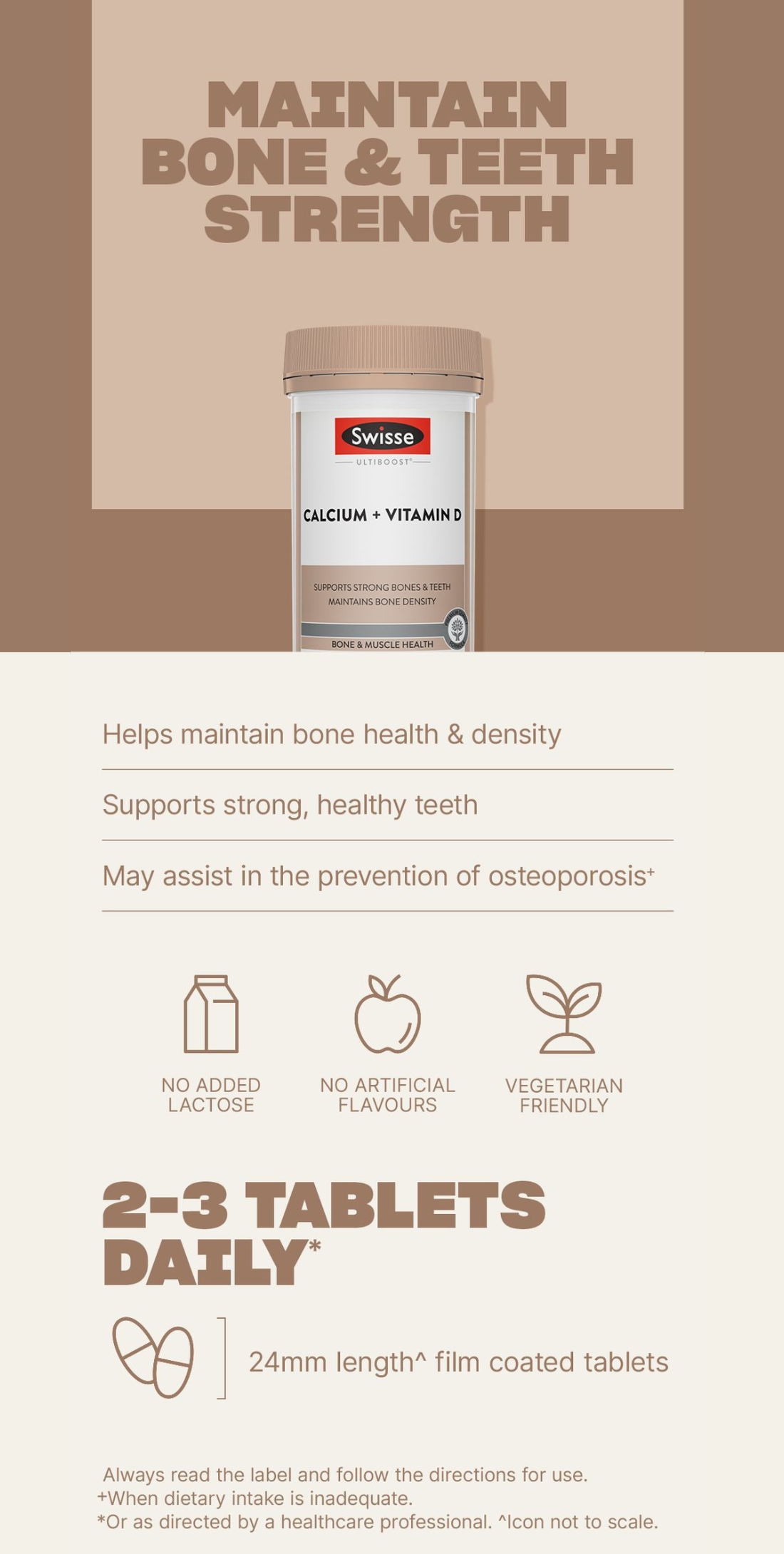 Swisse Ultiboost Calcium + Vitamin D 150 Tablets x 2 Bottles (EXP:03 ...
