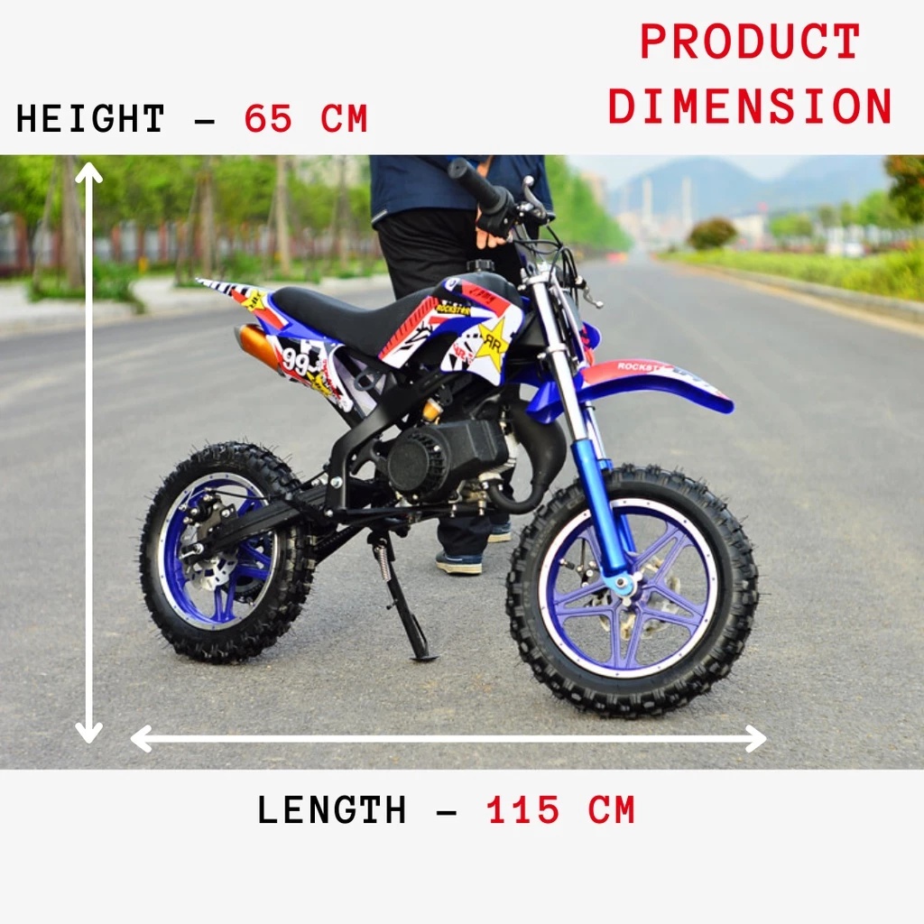 COD Mini Motorcycle For Kids Racing Car Braised 49CC Motorbike Gasoline ...