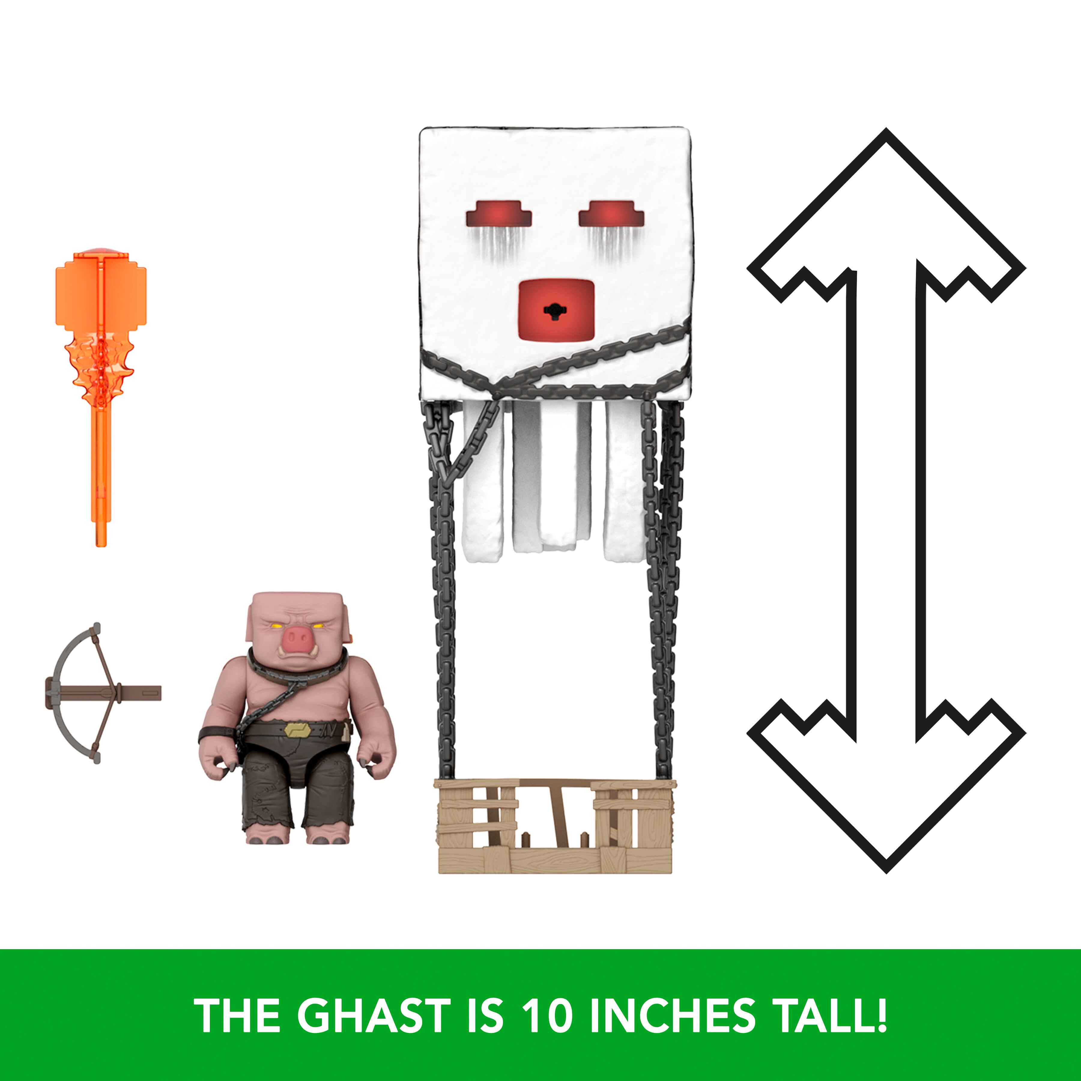 [2025 MINECRAFT MOVIE] Minecraft Blast Attack Ghast Action Figure Set ...