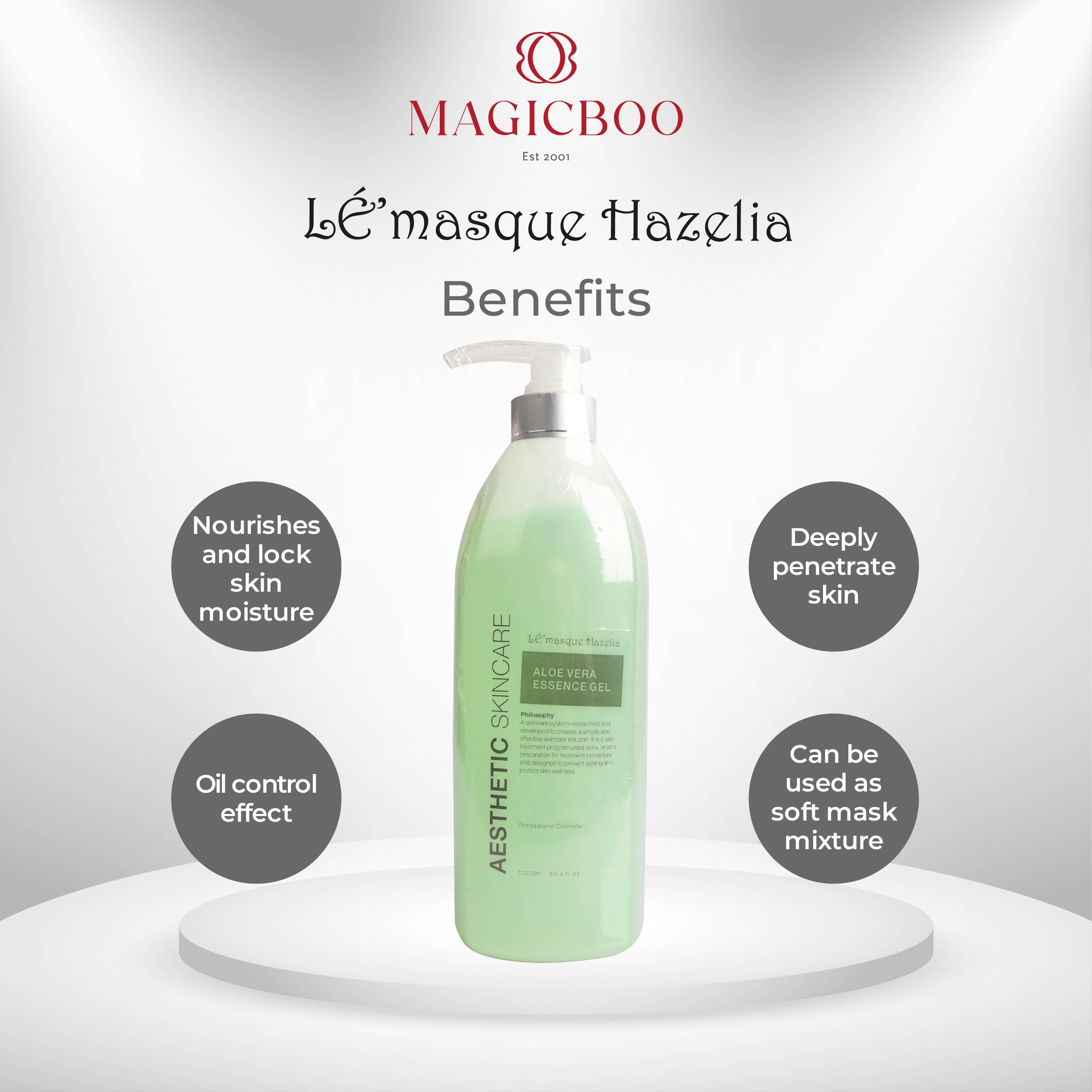 Magicboo Lemasque Aloe Vera Essence Gel 1000ml | Shopee Malaysia