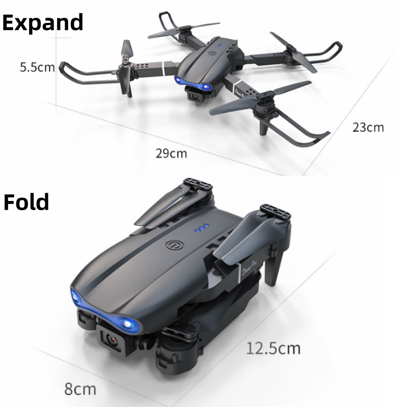 (Raya Gift)E99 Pro Drone HD Dual Camera Positioning WiFi FPV New 2024 ...