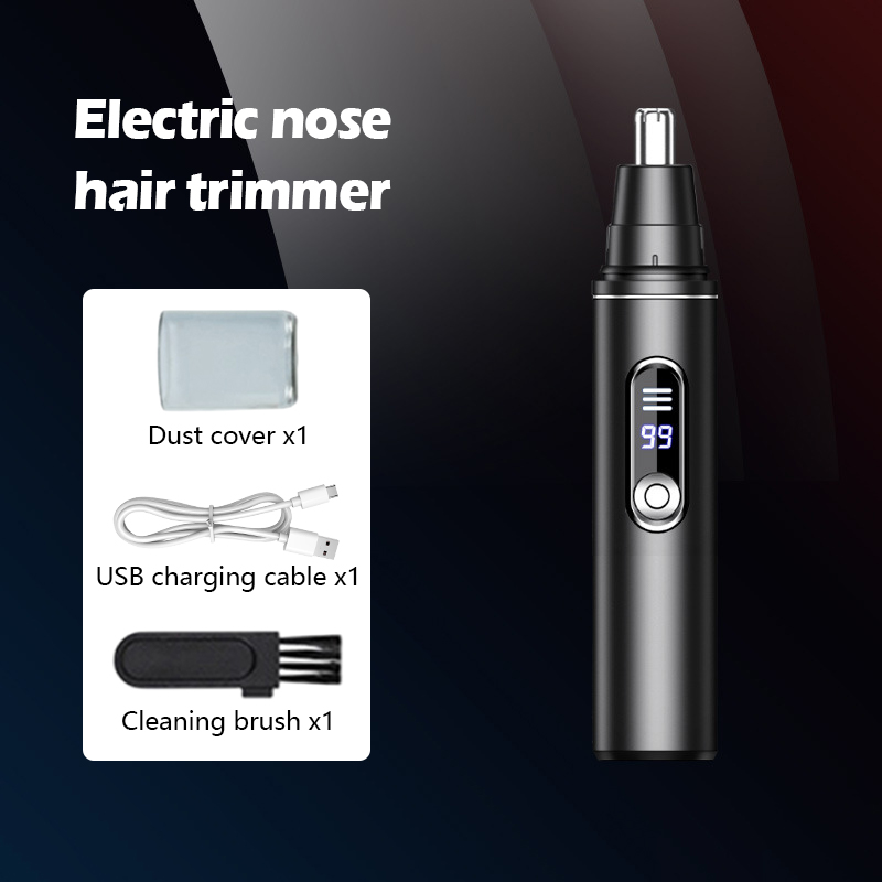 NEW LED Display Rechargeable Nose Trimmer Men Trimmer Nose Razor Shave ...
