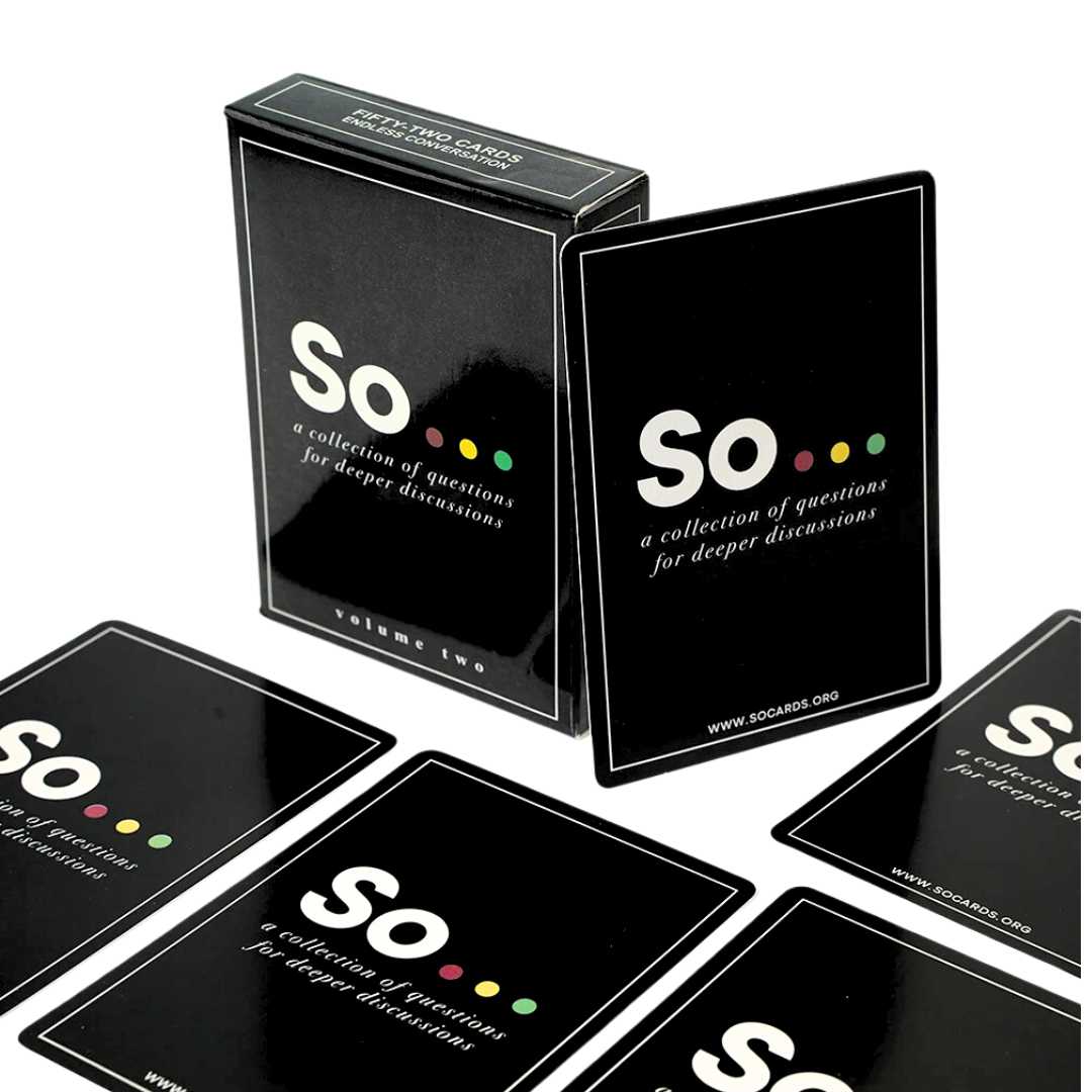 So Cards Deep Conversation Starter Discussion Talking Game Card Games ...
