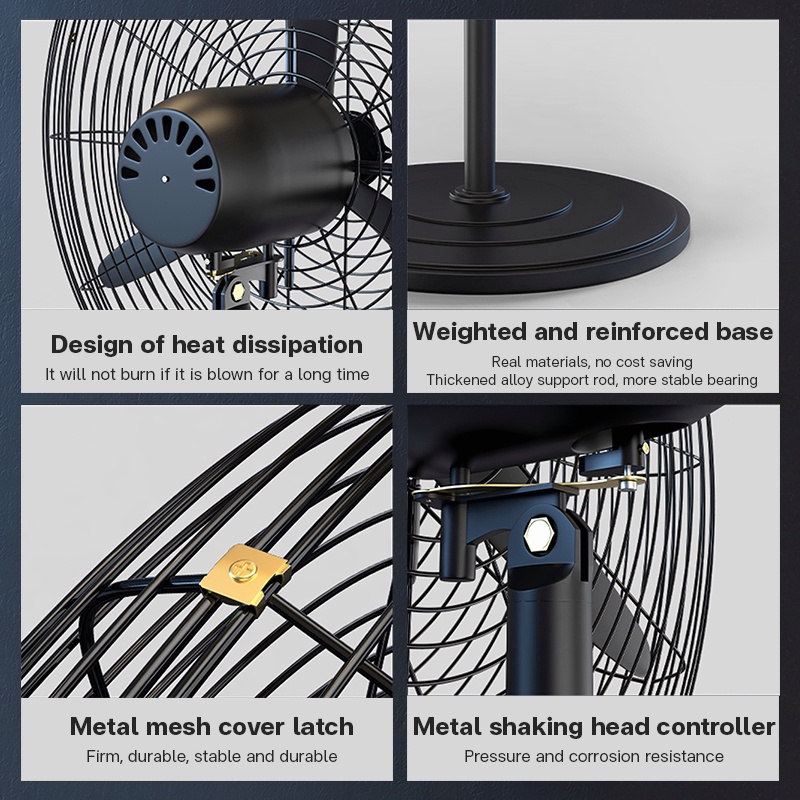 1 Year Warranty Industrial fan Wall fan 20/26/30 inch high power pure ...