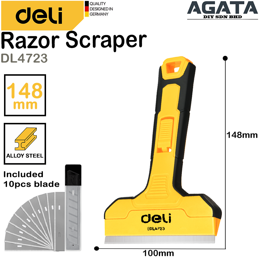 Deli Metal Scraper / Razor Scraper – 145mm & 300mm | Razor Blade ...