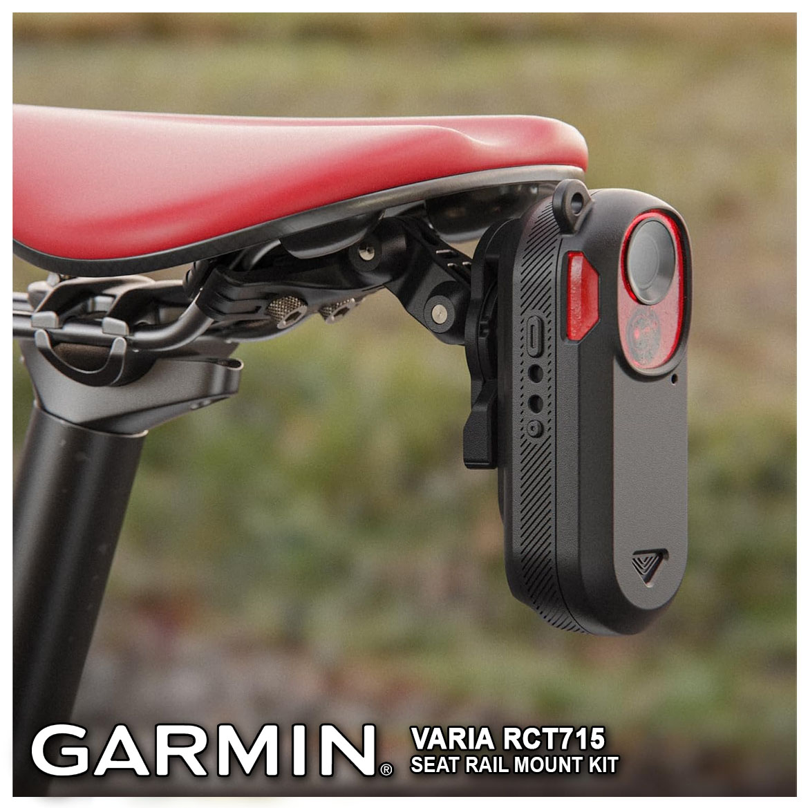 GARMIN RCT 715 Varia Rear Light Camera Cycling Light Saddle Seat Mount ...