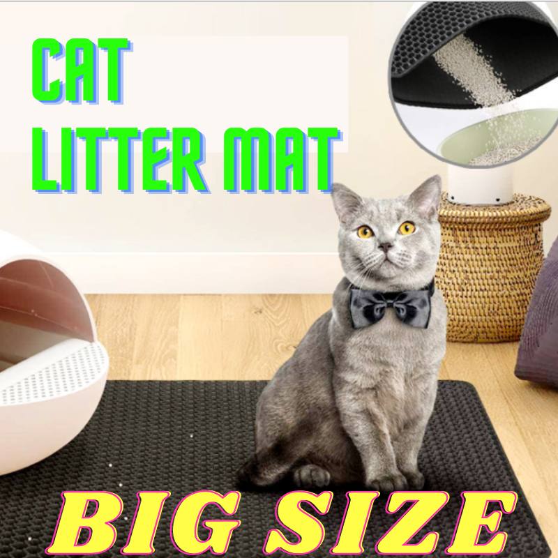 Cat Mat Double Layer Cat Litter Mat Trapping Mat Waterproof Washable ...