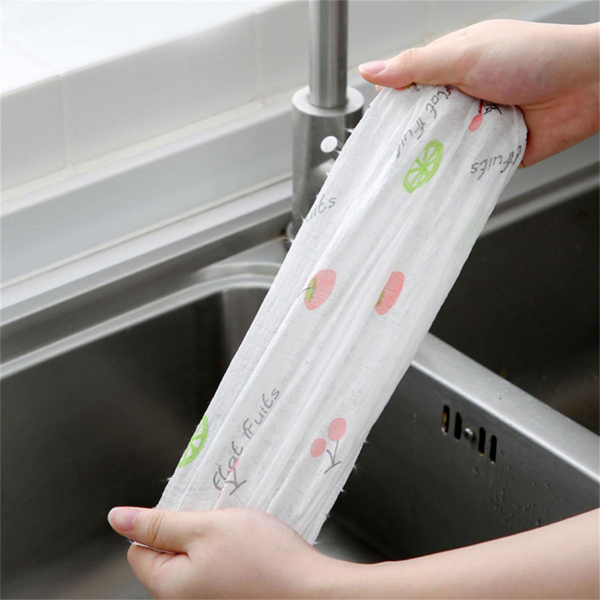 【200pcs】Disposable Kitchen Cloth Non-Woven Kitchen Rag Dishwasher ...