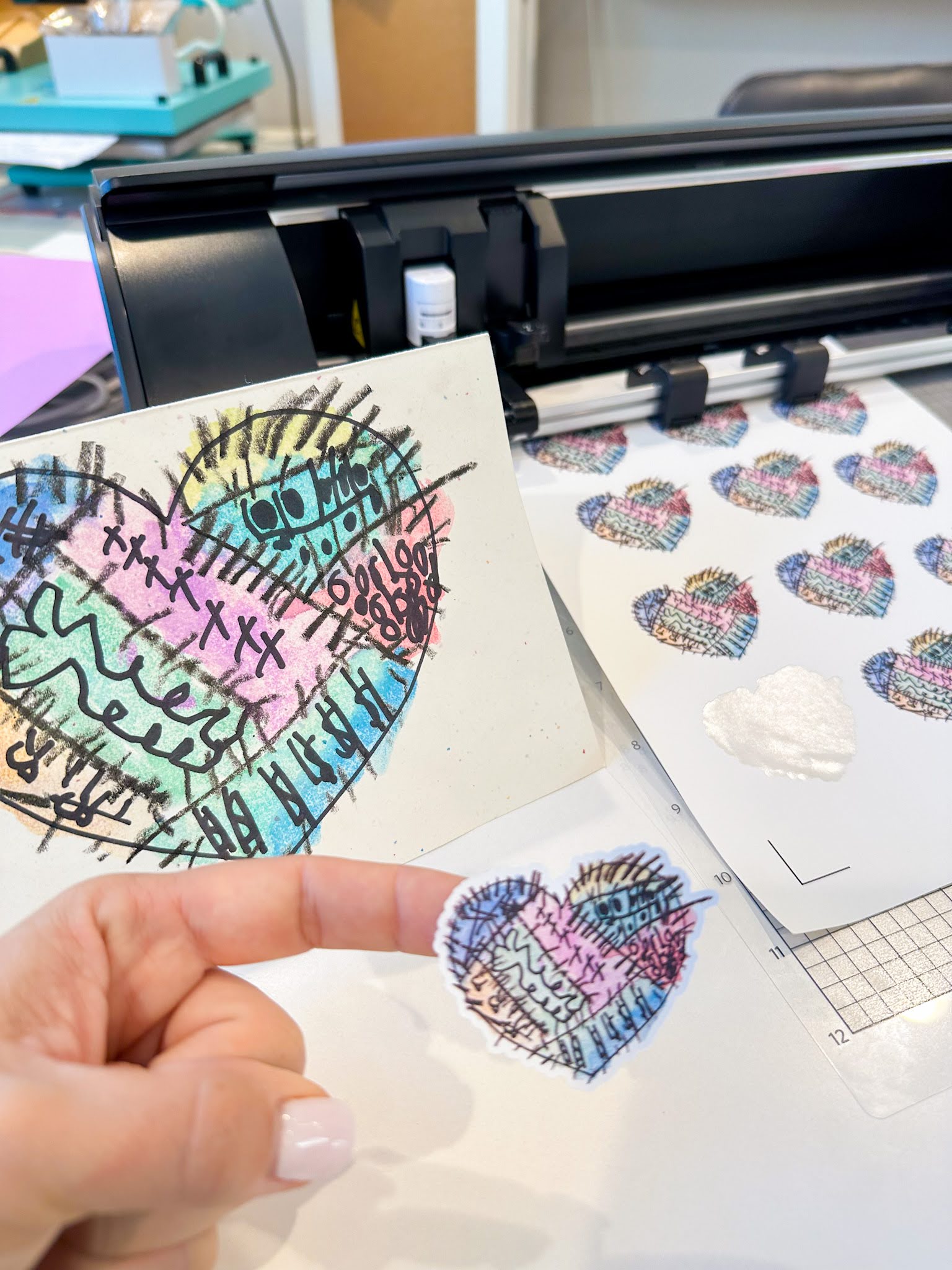 Sticker Print N Cut Business Package - Cameo 5 + A4 Epson Printer JE ...
